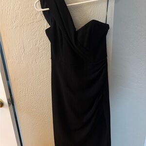 Black One-Shoulder Dress